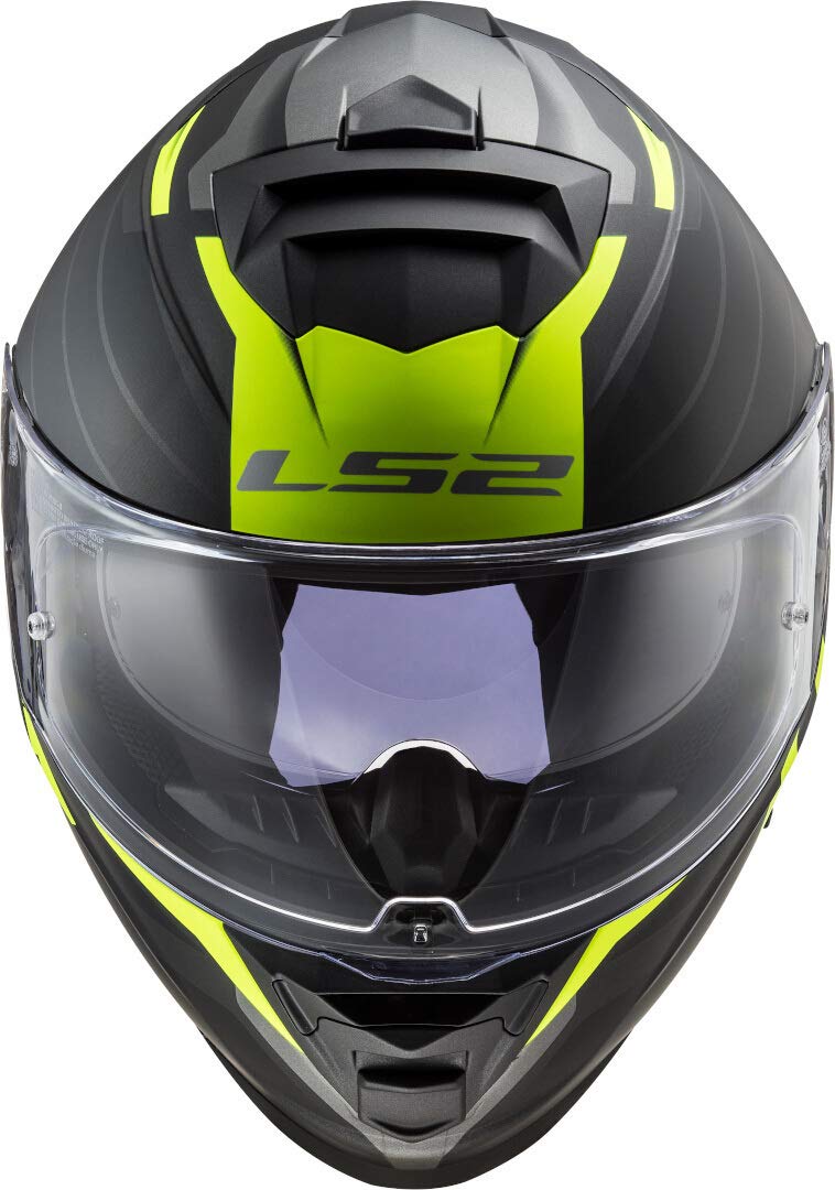 LS2 STORM II Motorradhelm - Integralhelm Matt Black Red Größe M