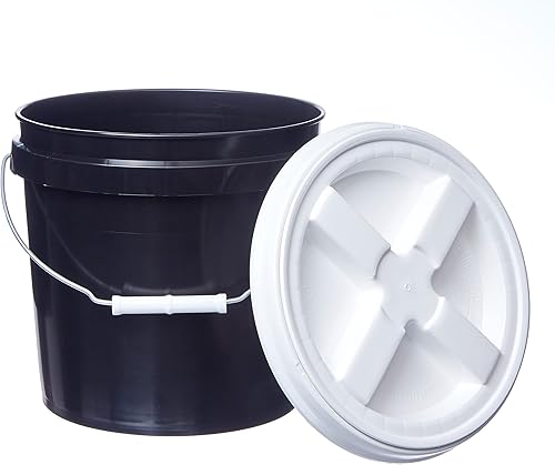 Miniatura 4 de Consolidated Plastics Cubos de grado alimenticio de 2 galones y tapas de sellado gamma almacenamiento de contenedores sin BPA cubos de polietileno