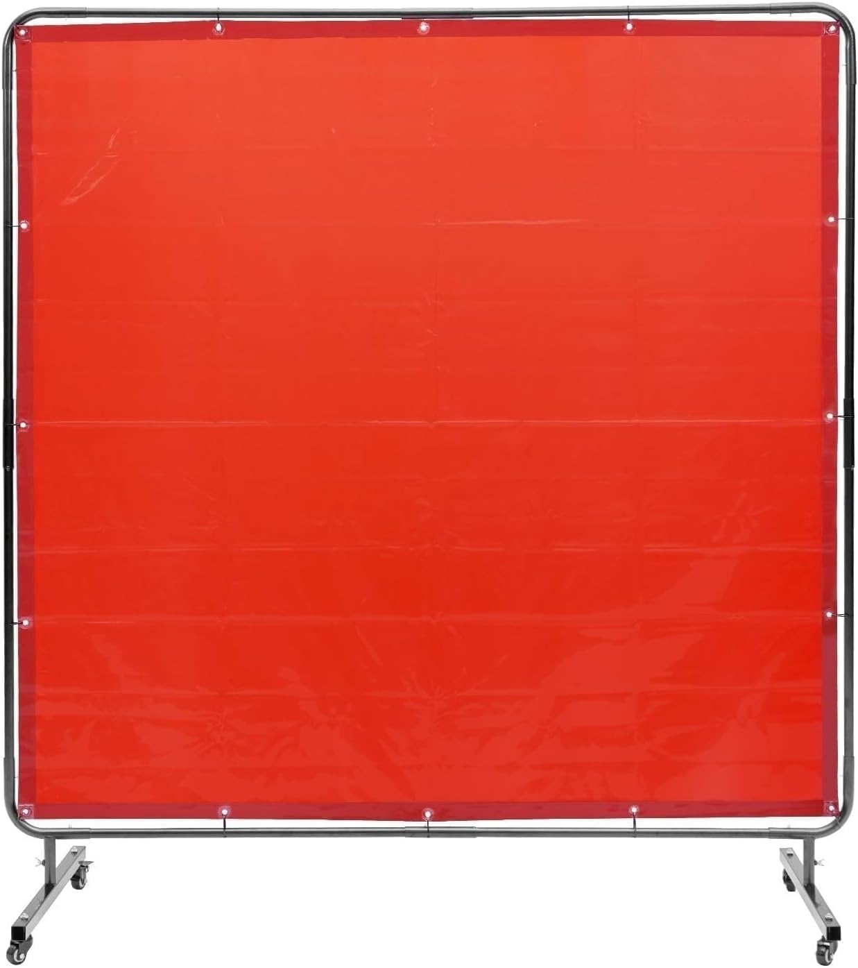 Pantalla De Soldadura Ignífuga De 1,74 M X 1,74 M - Cortina De Vinilo De Alta Resistencia para Protección De Talleres Industriales - Barrera De Seguridad Amarilla para Red 1.74M*1.74M