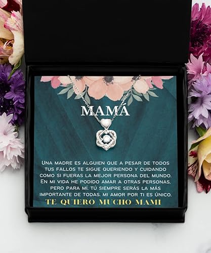 Miniatura 5 de Collar para mamá con mensaje personalizado, regalo de aniversario de boda o Navidad, cadena para mujer