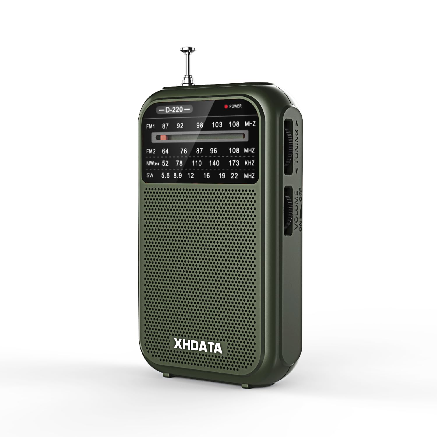 XHDATA D-220 FM Radio for Home Portable MW Shortwave Receiver Battery Operated Small Pocket Speaker Excellent Reception Emergencies Green (B0D6VVQ2GL) Amazon Price History, Amazon Price Tracker