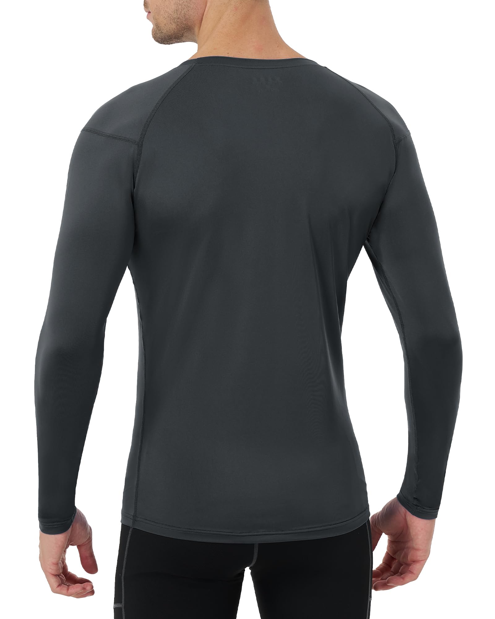 Runhit Camisas de compresión de manga larga para hombre, UPF 50+, camisas de compresión para hombre, capa base para correr y entrenar atlético