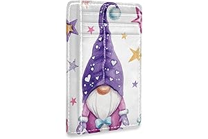Magic Gnomes Front Pocket Minimalist Leather Slim Wallet RFID Blocking Medium Size