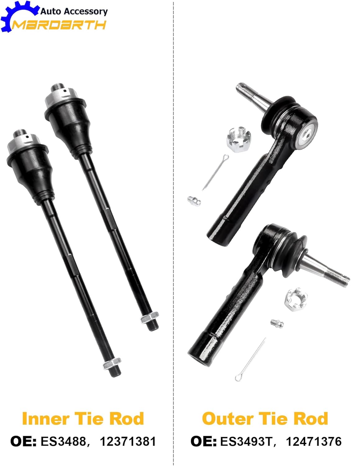 13pc Front Upper Control Arm Ball Joint Sway Bar Tie Rod Pitman Arm Idler Arm Bracket Suspension Kit Comaptible with Silverado Sierra 1500 Steel Control Arms ONLY