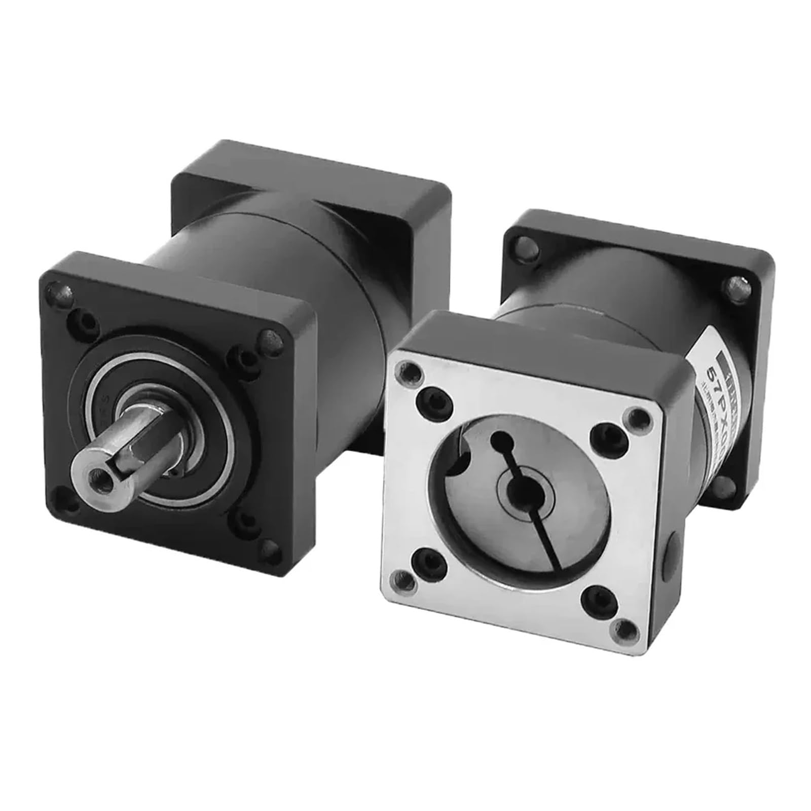1 reductor de velocidad planetario Nema23, reductor de velocidad, eje de 14 mm, brida de 57 mm, reductor de motor paso a paso, reductor planetario. | Ratio 100 to 1,6.35 Input 14 Output