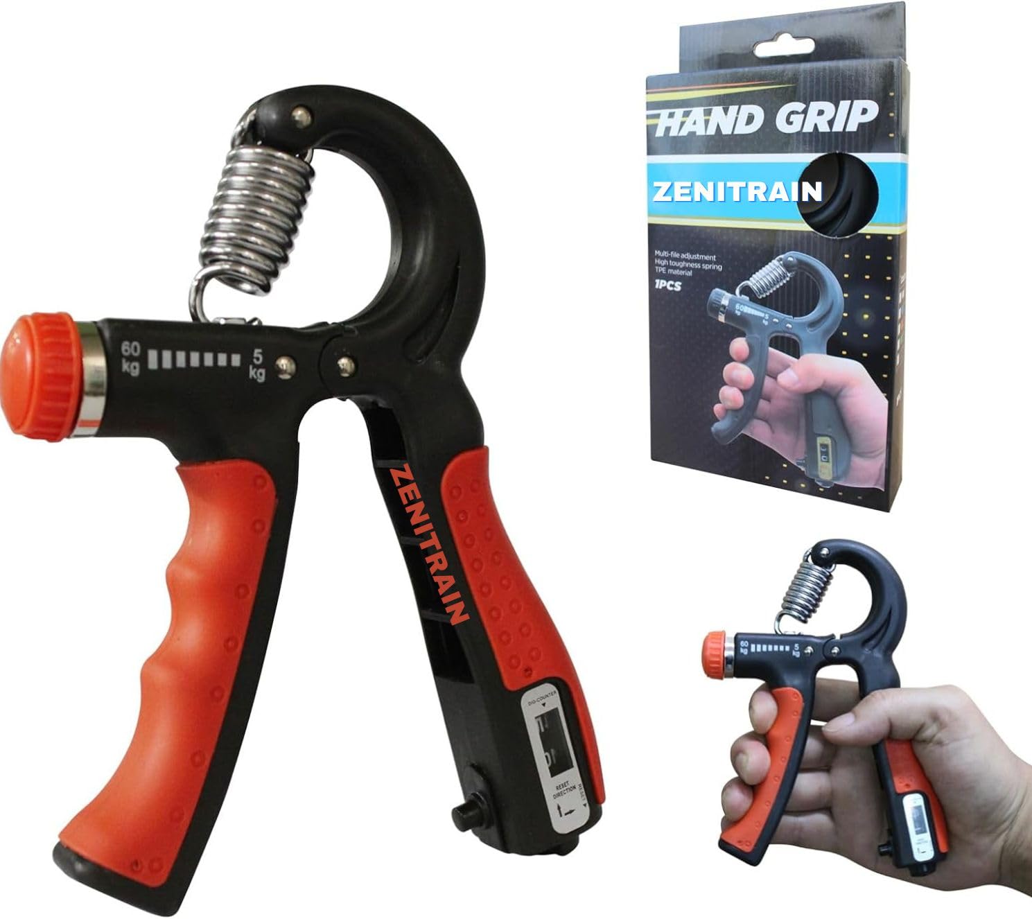 Everyday Grip Trainer – Adjustable Hand Gripper with Forearm Builder (5–60kg) for Strength, Rehab & Stress Relief-image-49
