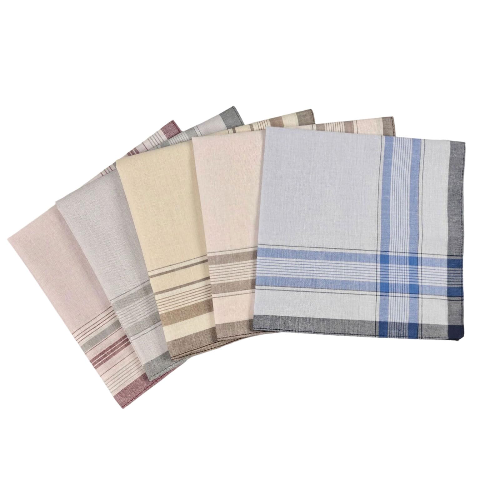 Xinsheinelry Sturdy Cotton Handkerchief for Men Nostalgics Designs Quick Drying Fabric Gift Breathable Cotton Handkerchief