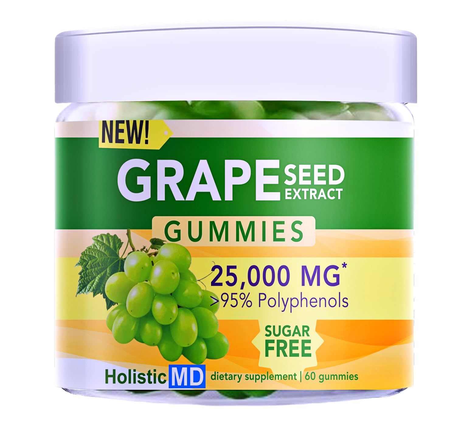 Amazon.com: Holistic MD Grape Seed Extract Gummies | Grape Seed