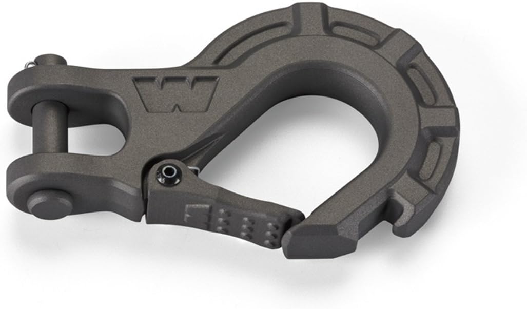 WARN 12,000 Lbs Winch Hook - Grey, Steel, J-Hook, Compatible with SUV, Truck, ATV