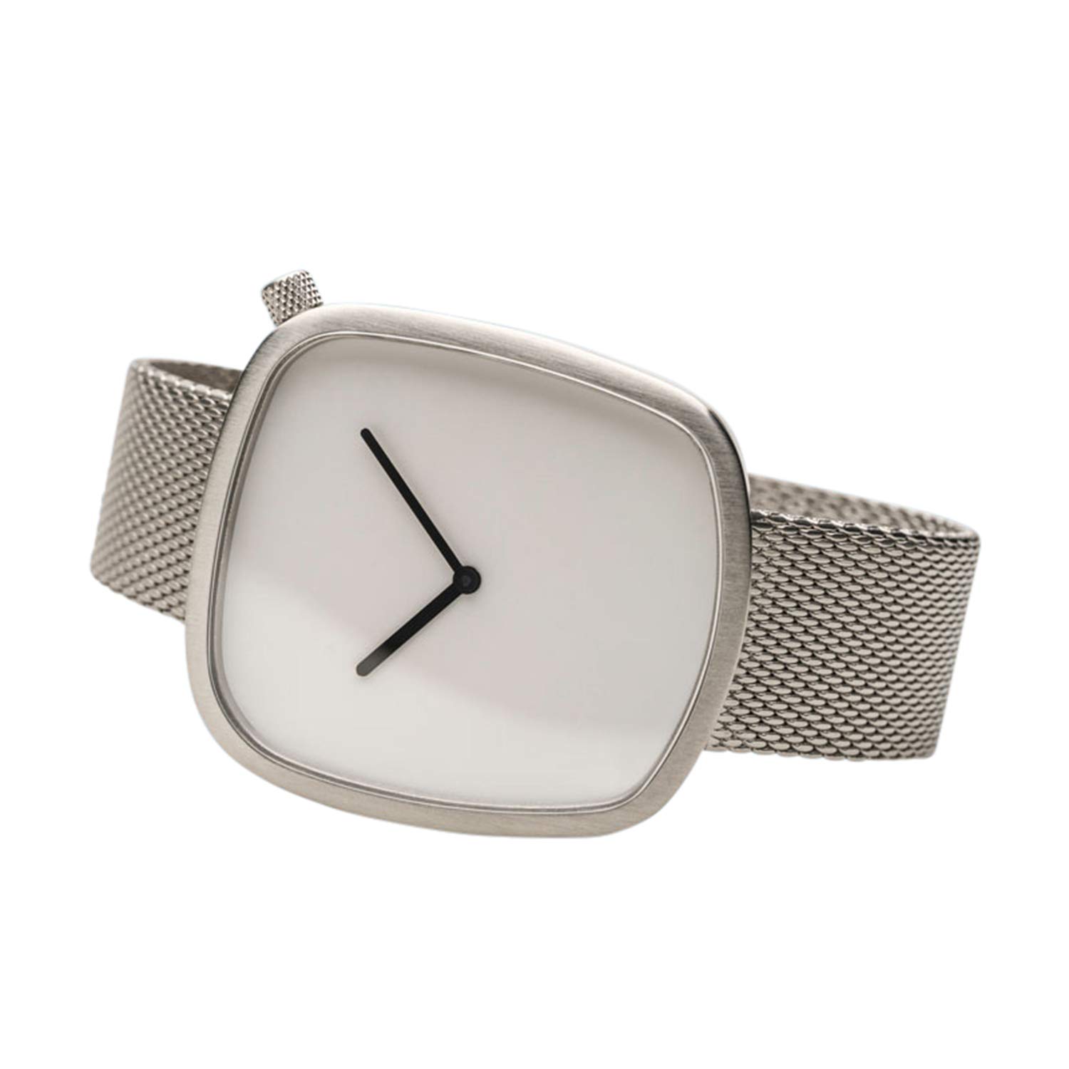 Bering Unisex Quarz Uhr | Armbanduhr 40 mm Edelstahlgehäuse und Zifferblatt | Milanaisearmband | Saphierglas | 3 ATM | 18040