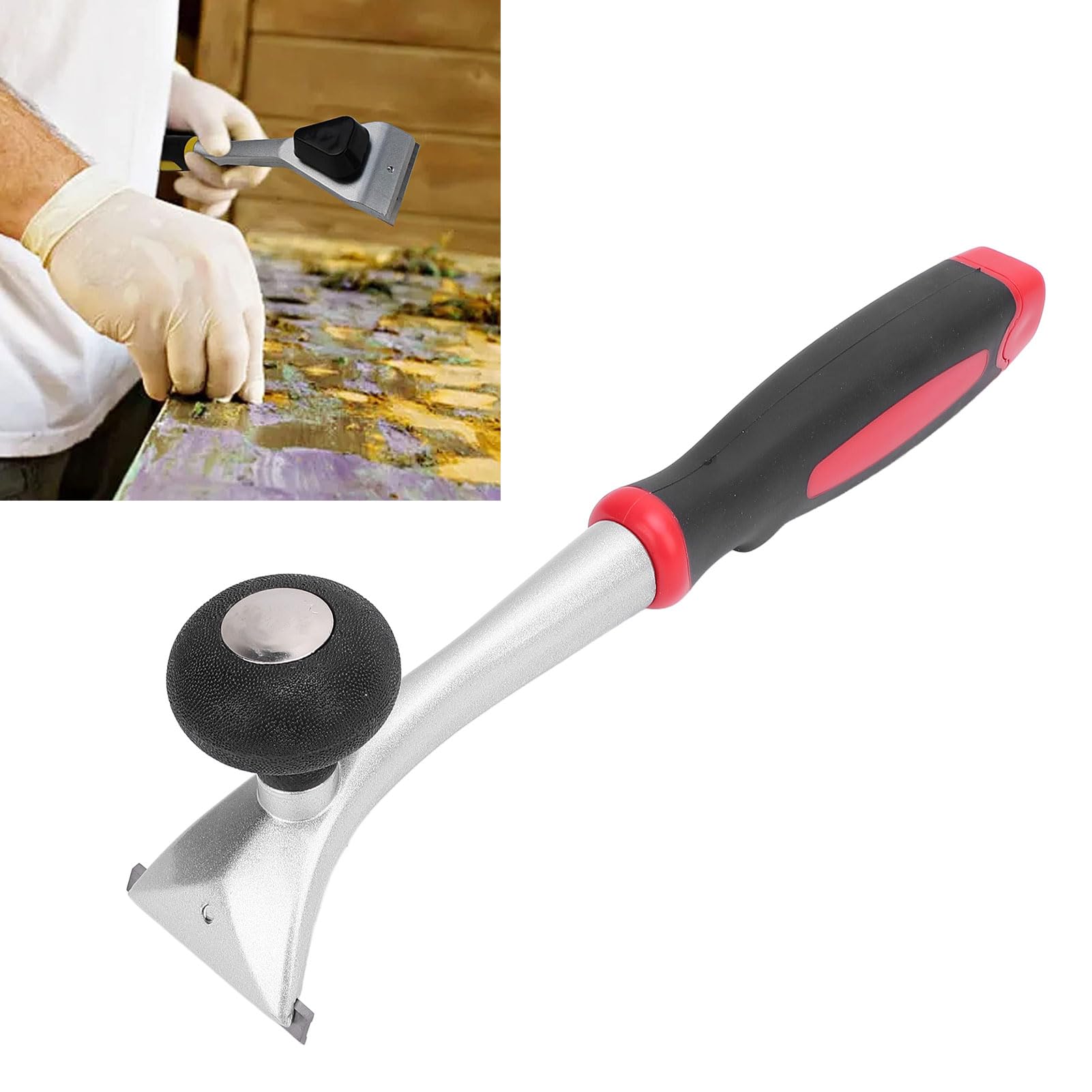 Raschietto Ergonomico Premium in Carburo, Raschietto in Carburo per Rimuovere Graffi, Vernice, Vetro, Colla, Mastice, Smalto Secco, Raschietto Multiuso per Pulizia, Solvente per