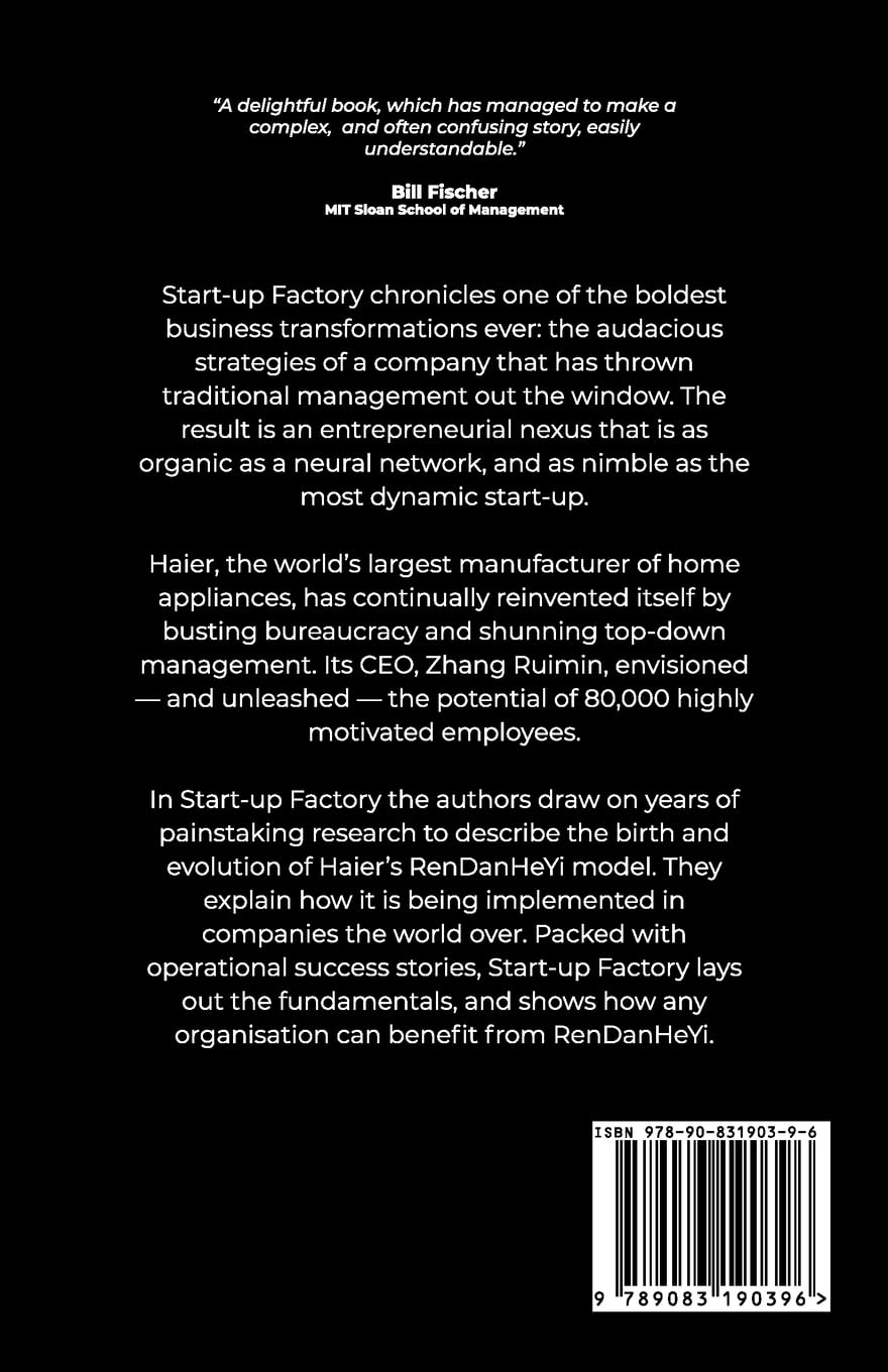 Start-up Factory: Haier's RenDanHeYi model and the end of management as we know it
