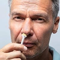 Vista 3 de 60 varitas aplicadoras de cera de plástico con espátulas desechables para depilación nasal y limpieza de fosas nasales