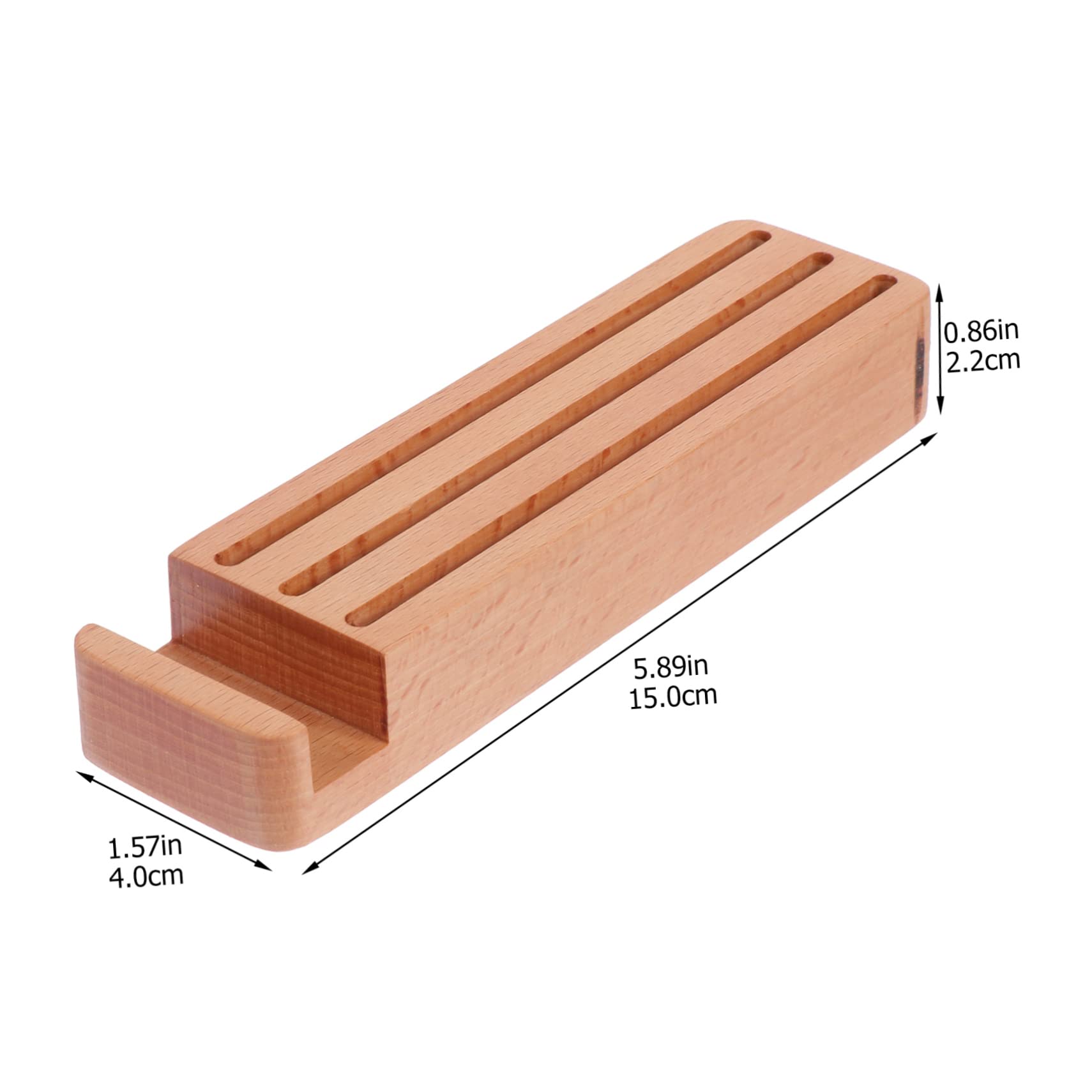 BESPORTBLE 1pc Beech Guitar Pick Holder Multipurpose Storage Box for Guitar Picks Compact Plectrum Container Stylish Khaki Design Also Functions as Phone Stand