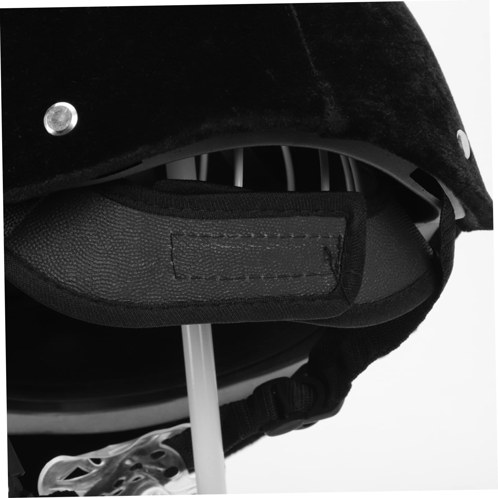 WOONEKY Casco da Equitazione per Ragazzi Leggero in Polipropilene Protezione Completa, Fori di Ventilazione ai Bordi e Cinturino Regolabile per Scooter e Biking