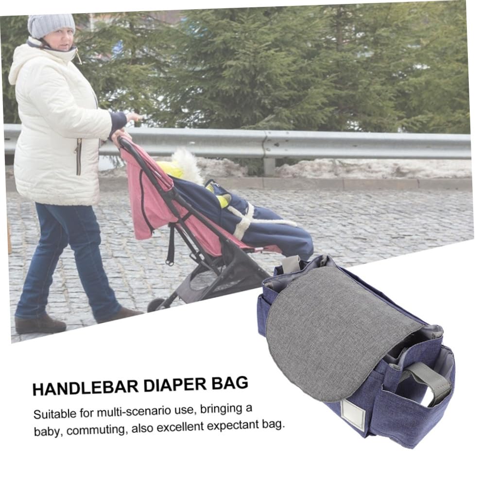 Bolso Organizador para Paseo con Cochecito Azul miniatura 7