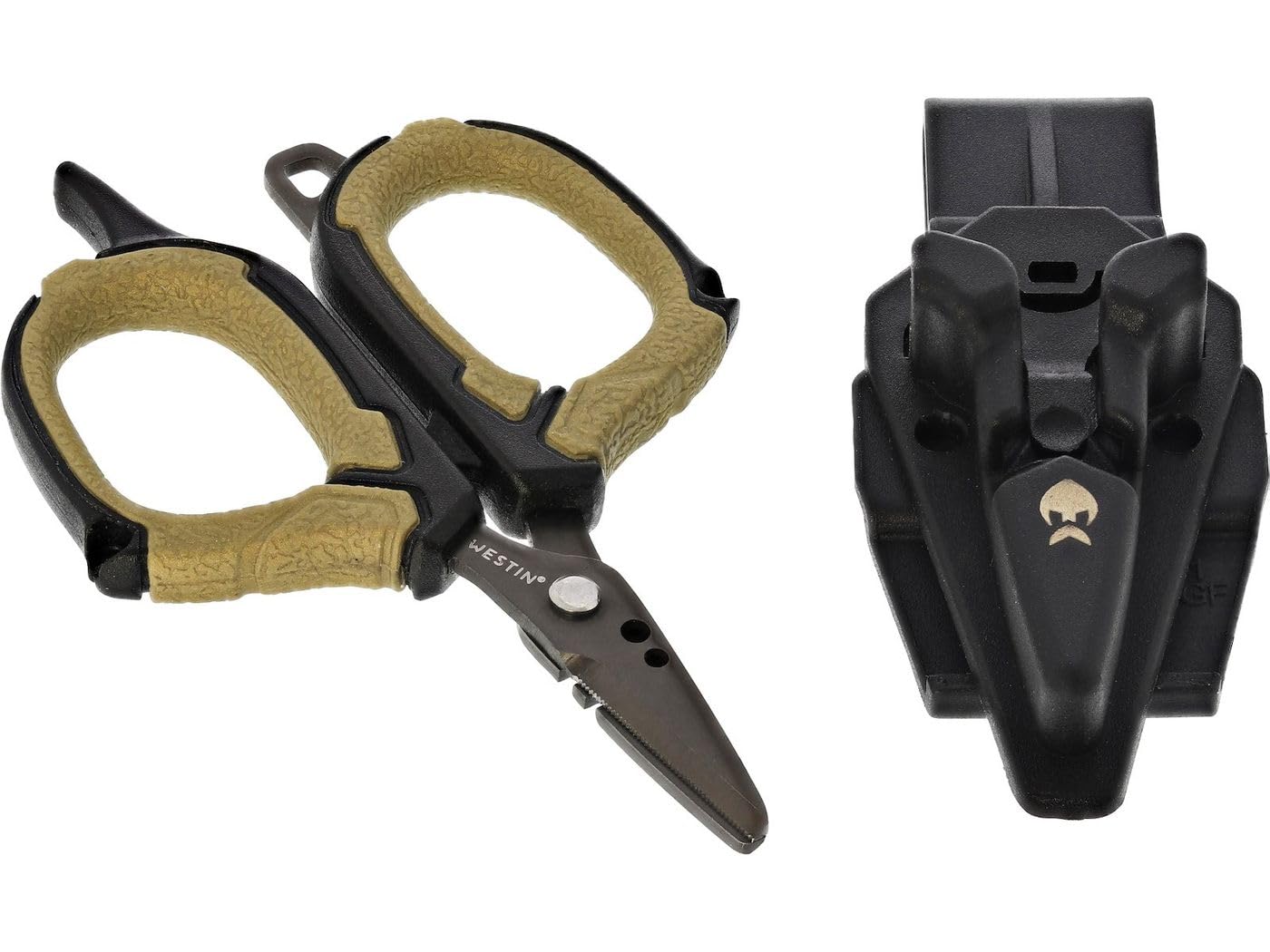 Westin Braid Scissors Incl. Sheath S 8.9cm Black Sand - Angelschere