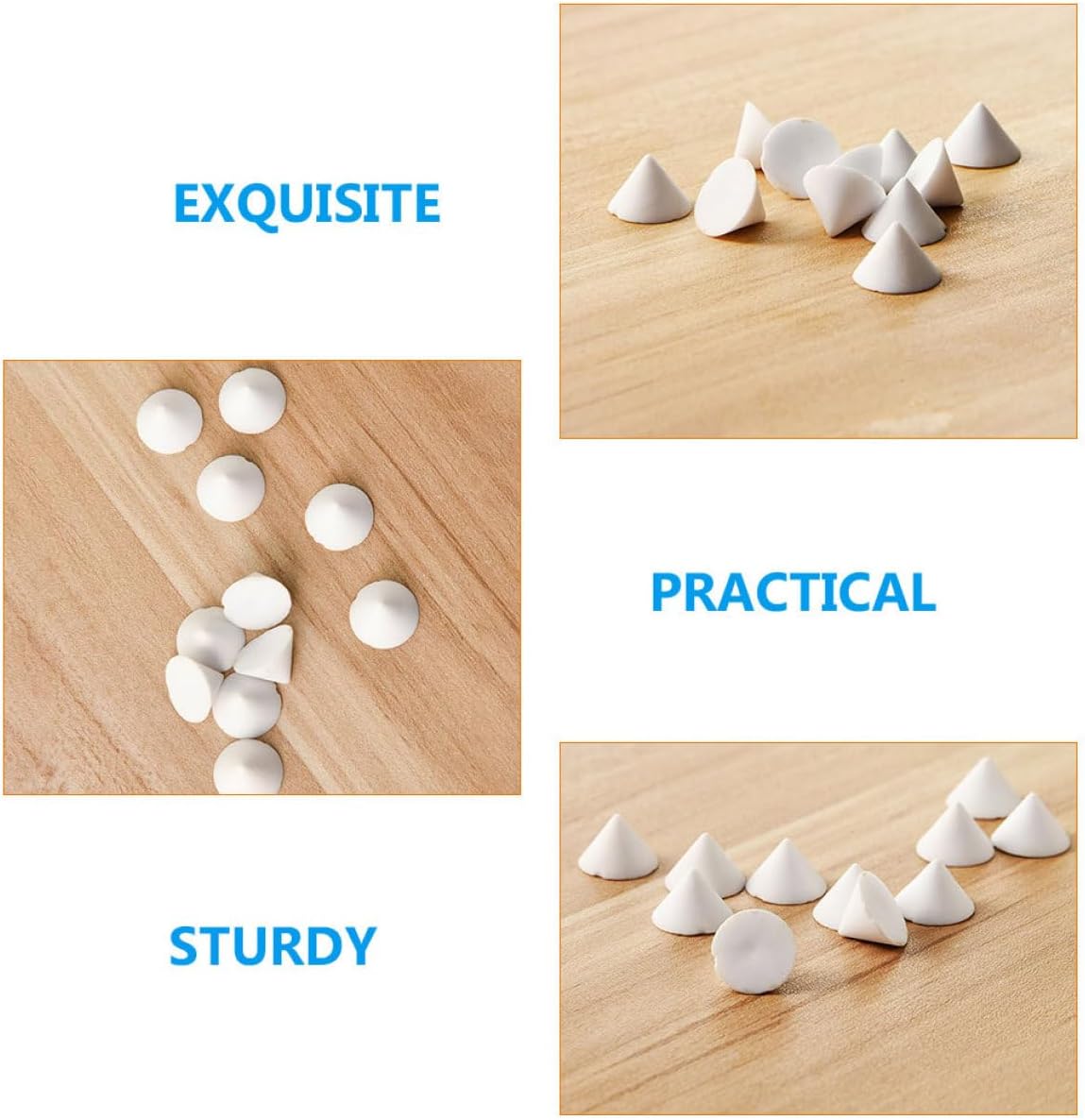 Zerodeko 50pcs Pottery Kiln Moveable Support Nails Ceramic Firing Stilts Kiln Tools High Temperature Resistant for Ceramic Firing Accessories