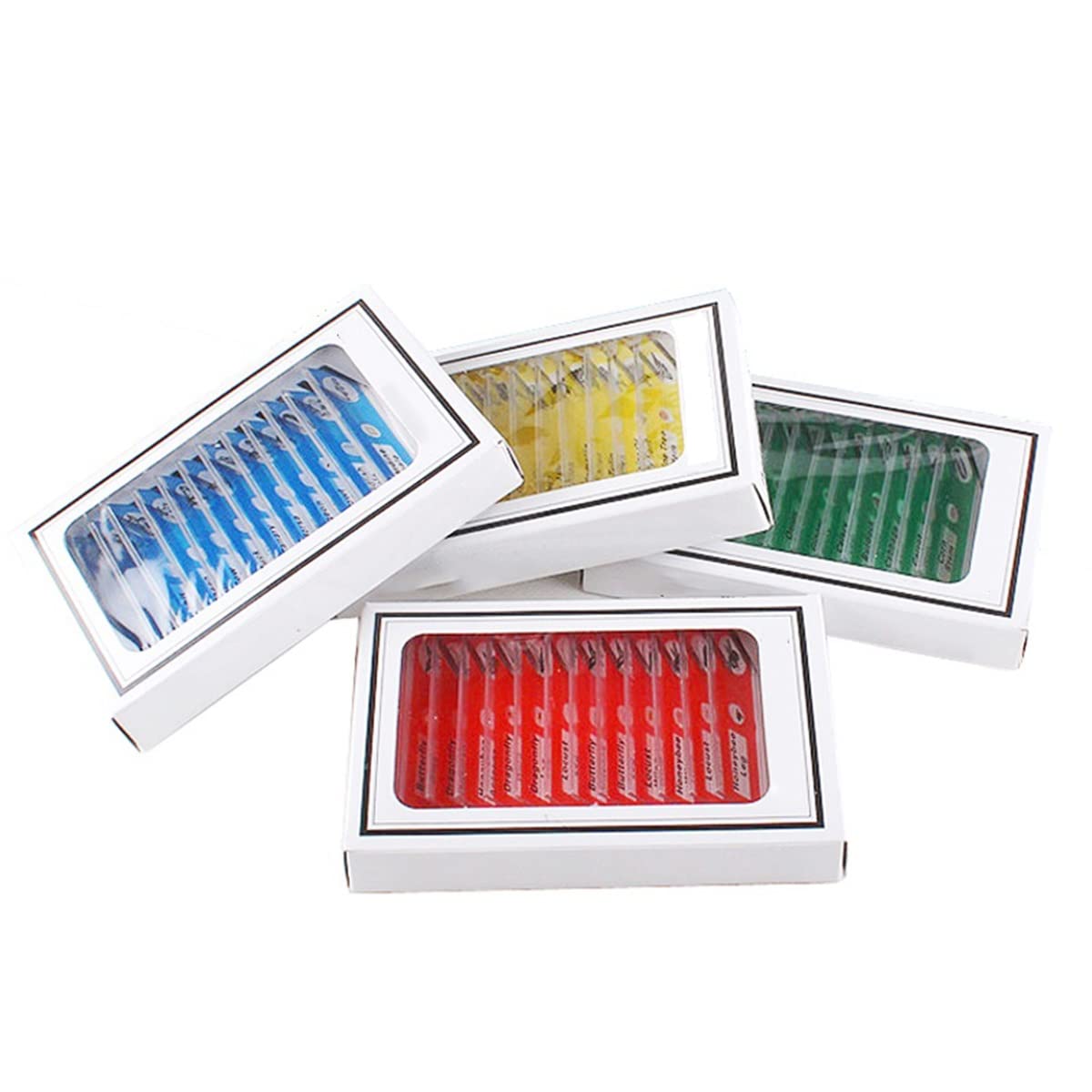 Microscopio 48 PCS / 4 Caja Preparada Microscopio de plástico Diapositivas Biológicas Espécimen