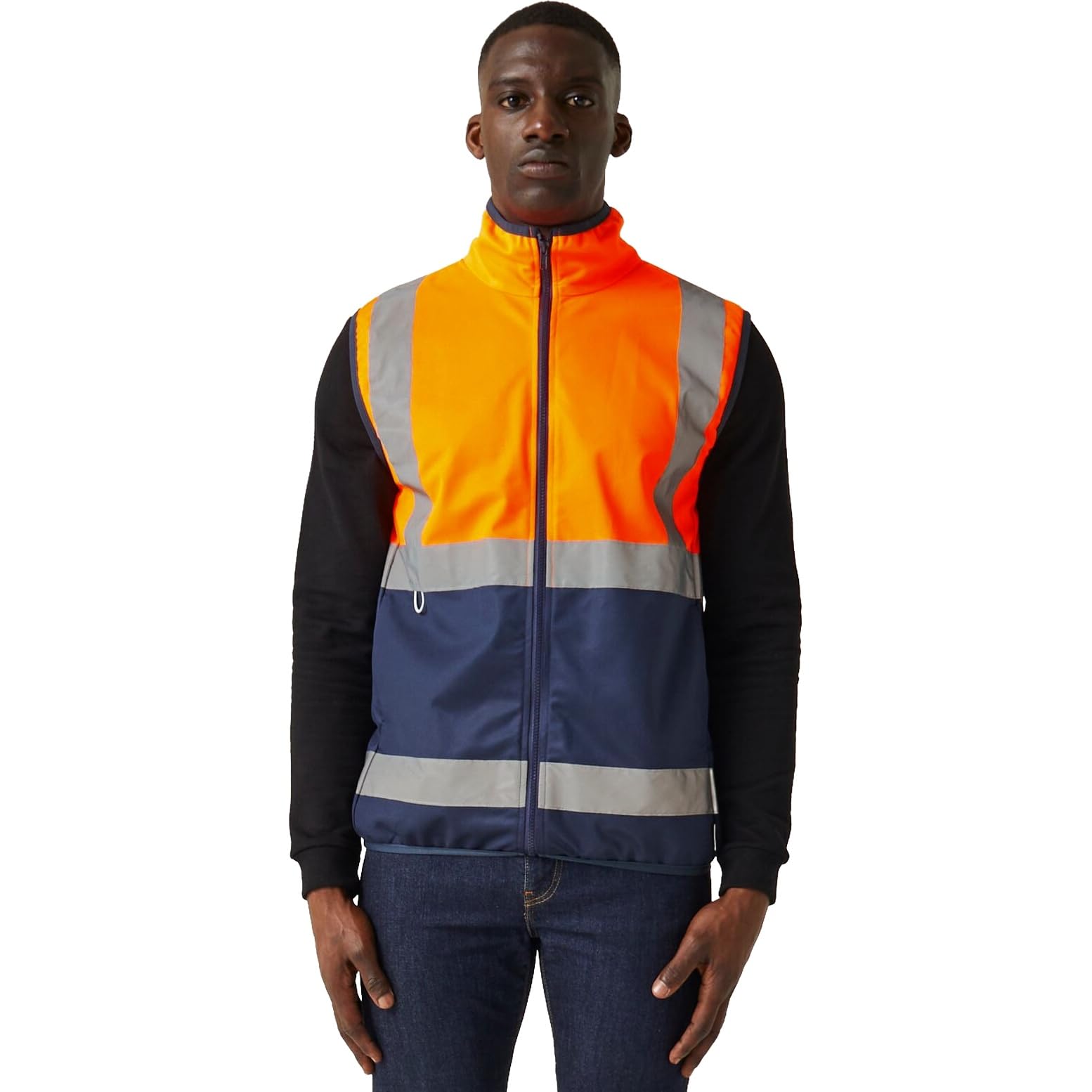 Regatta Men' Orange Pro Hi-Vis Full Zip Gilet in Size S, Sports Direct