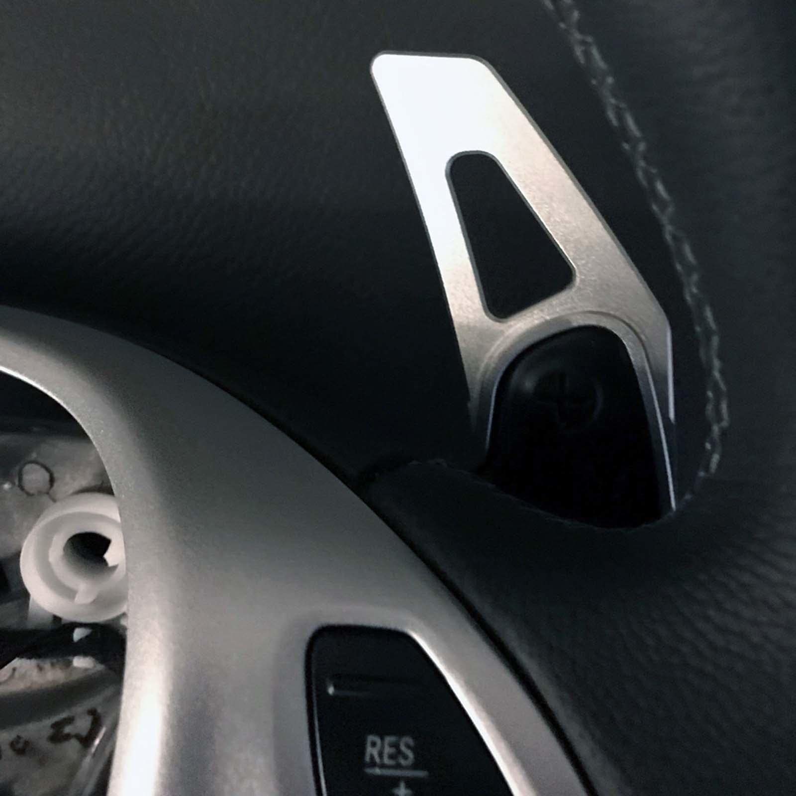 Levette del cambio al volante dell'auto, levetta del cambio rossa Levetta del cambio del volante dell'auto in lega di alluminio compatibile con ABC CLA CLAS Classe E