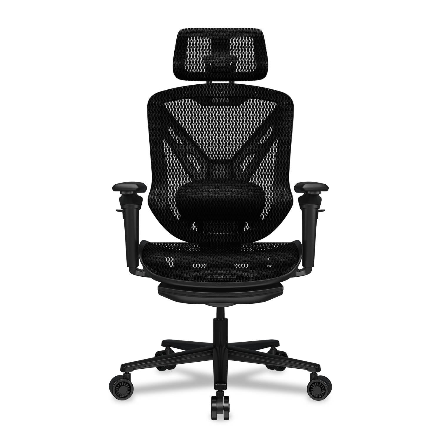 COUGAR Speeder Silla de juego ergonómica: tejido de malla de chenilla de, reposabrazos hiperrotación 3D, reposacabezas ajustable, respaldo ajustable, soporte lumbar, reposapiés