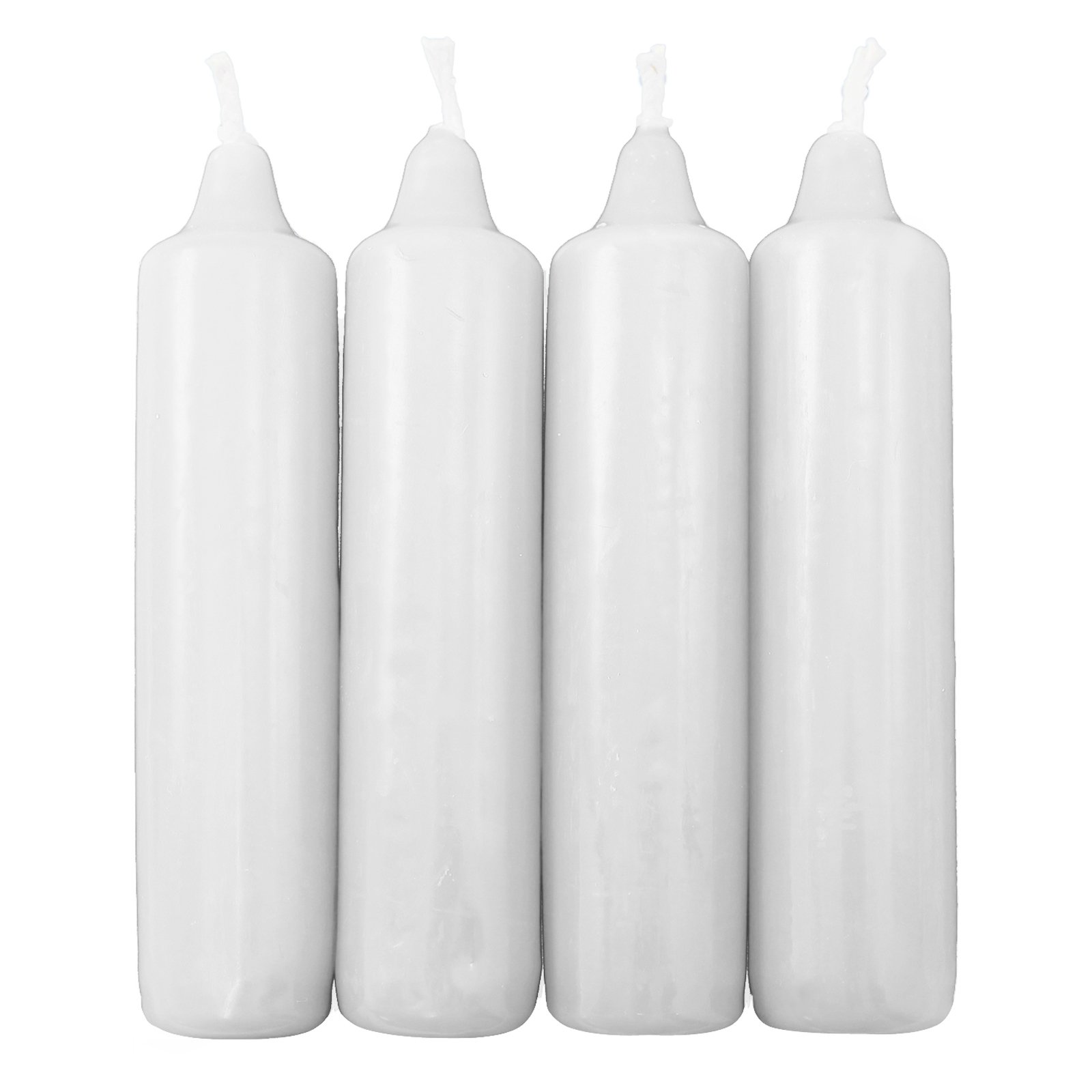 25er Pack Adventskerzen weiß ca. 23 x 105 mm (25 x 4 Stück) Weihnachtskerzen, Christbaumkerzen, Pyramidenkerzen, Baumkerzen, Kerzen