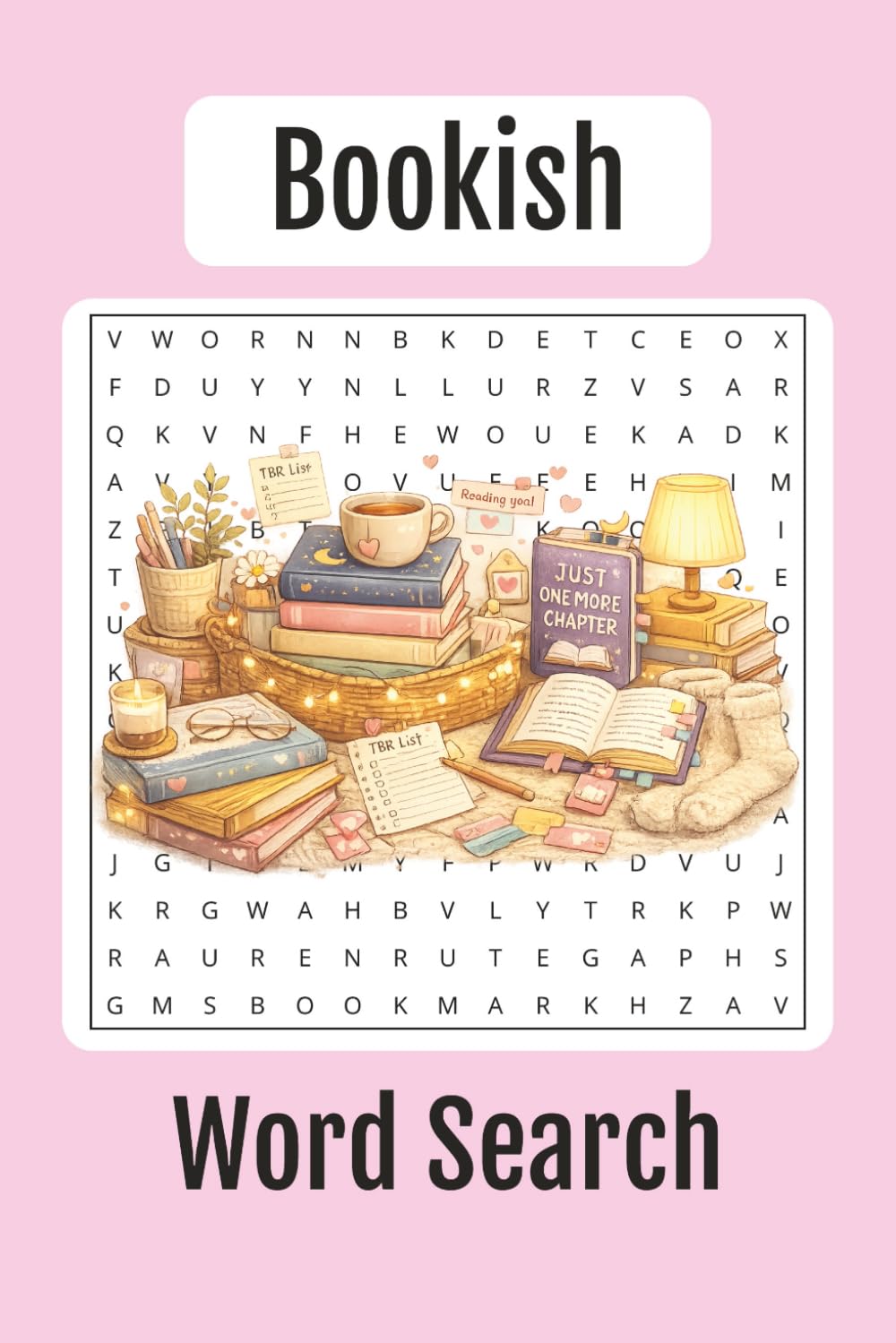 Bookish Word Search: A Cozy Word Search for Book Lovers, Readers & BookTok Fans, 60+ Word Searches, 6x9 inches book, Relaxing, Stress Free, Calming Bookish Puzzle