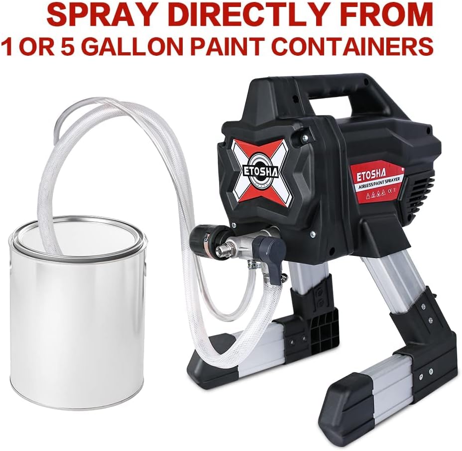 ETOSHA Paint Sprayer,High Efficiency Airless Paint Sprayer 3200PSI Project Painter Power Painting for Home Interior Exterior,DIY Handyman,Fence, Shed, and Garage