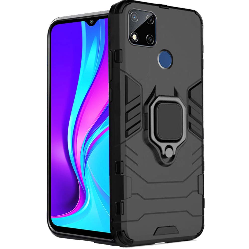TheGiftKart Tough Armor Bumper Back Cover Case for Redmi 10A / 10A Sport | Ring Holder & Kickstand in-Built | 360 Degree Protection Back Case Cover forRedmi 10A / 10A Sport (PC, TPU | Black) (B09YFT9PQJ) Amazon Price History, Amazon Price Tracker