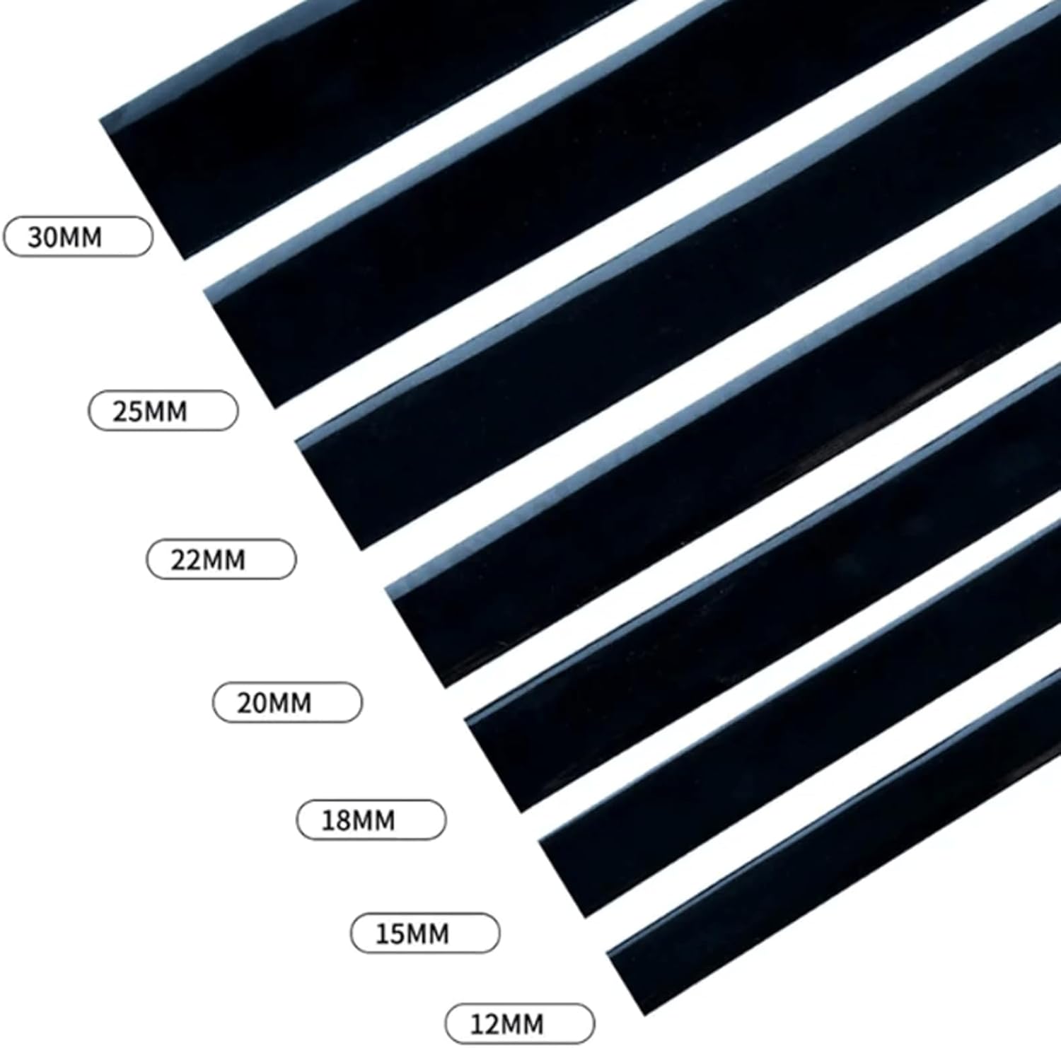 Anti-Collision Tape PVC Car Trim Strip Car Body Window Trim Strip Easy to Cut Car Chrome Moulding Trim Strip for Protect Your Vehicle Car Door, 30mm
