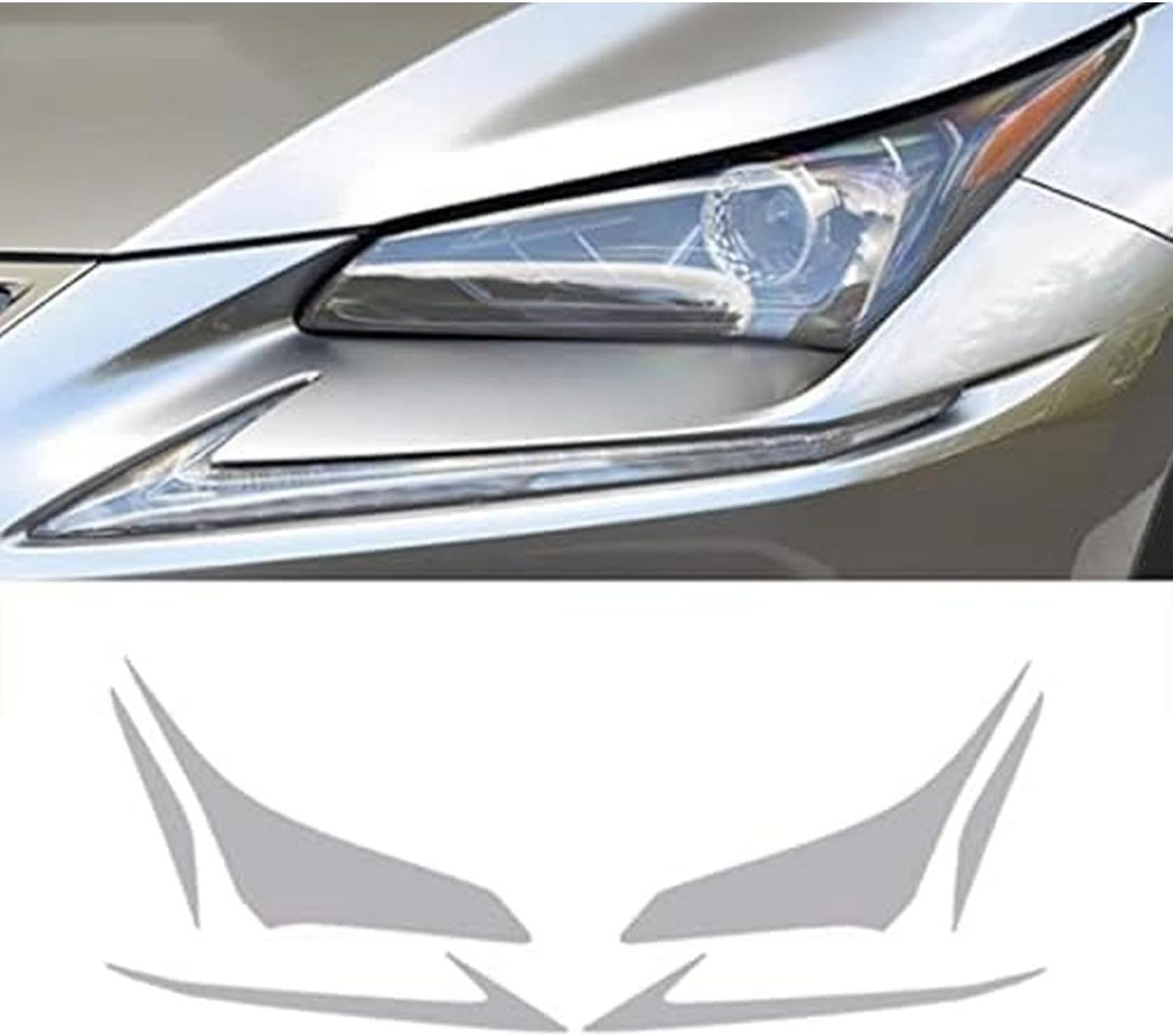 SamLng Car Front Light Film for Lexus Nx300 Nx200 2015-2020 Car Headlight Protective Film Front Light Transparent Blackened TPU Sticker Car Headlight Protective Film