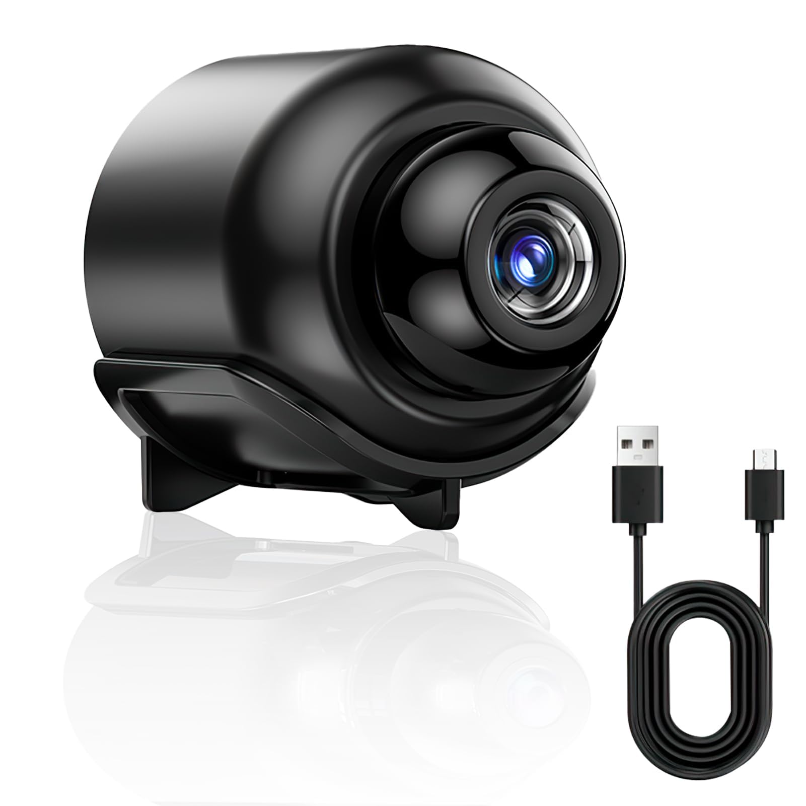 Mini Cámara Espía Inalámbrica HD 1080p con Visión Nocturna, Detección de Movimiento y WiFi – Cámara de Seguridad Oculta para Vigilancia Interior/Exterior, Ideal para Hogar, Oficina, Niños y Mascotas