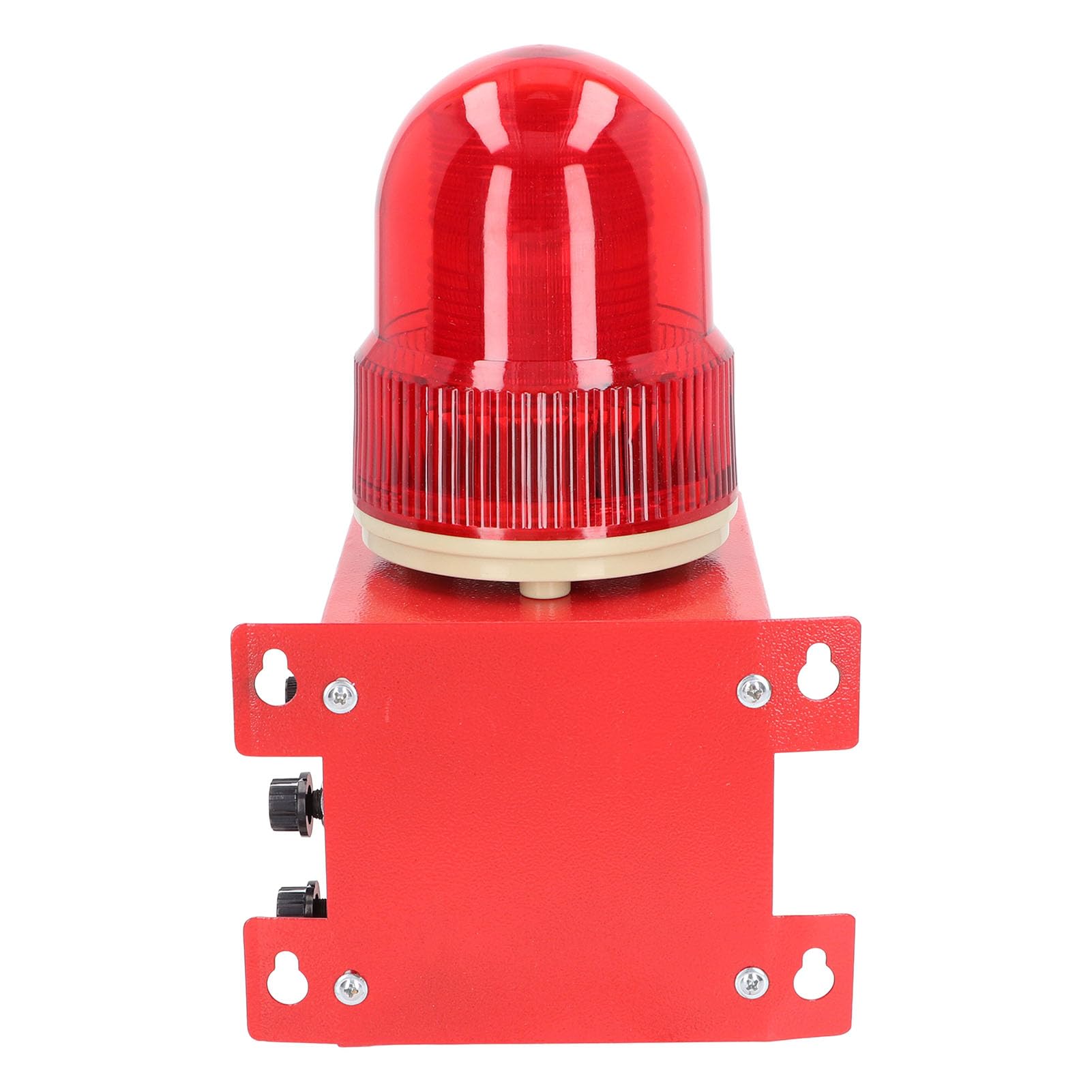 para Uso Industrial y de construcción: Alarma de Sirena Industrial con luz estroboscópica LED - Enchufe Estadounidense de 110 V - Luz de Advertencia de Montaje en Pared con