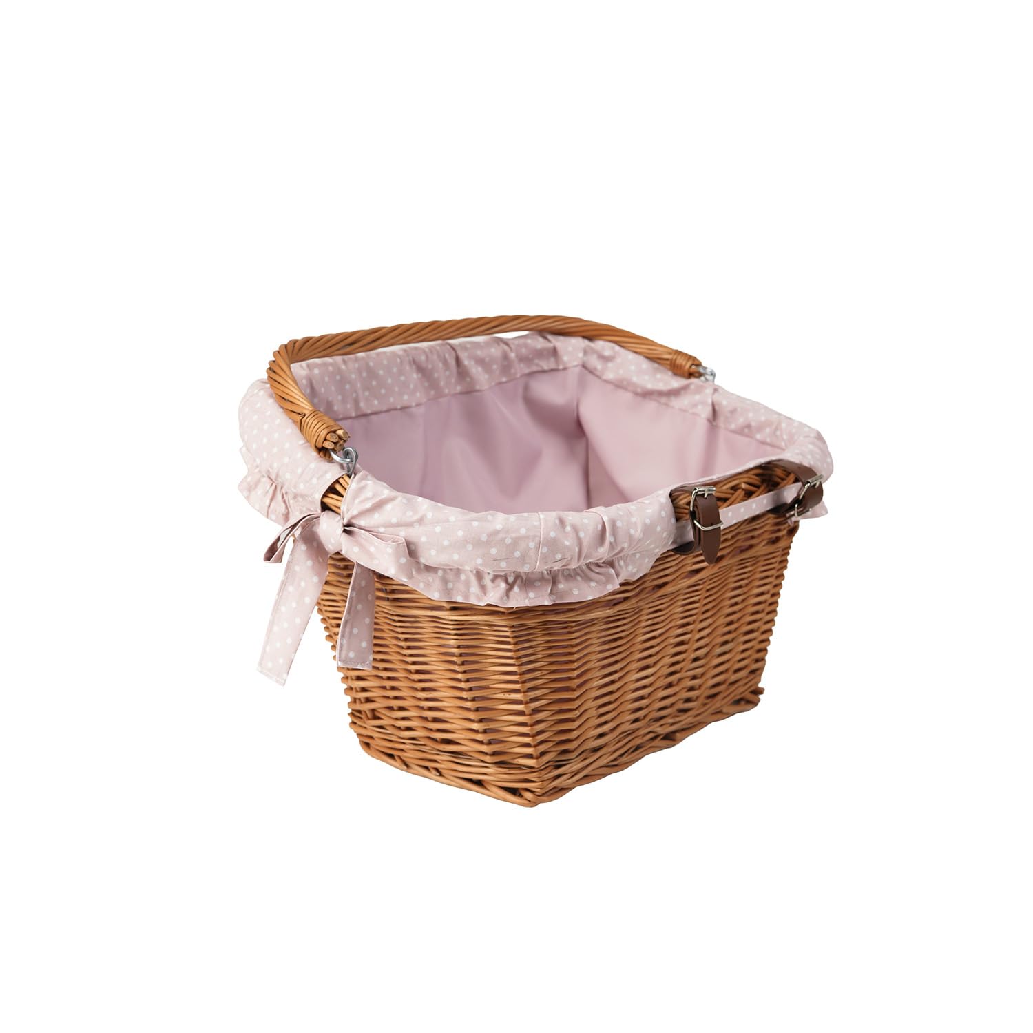 Panier de Bicyclette, vélo rétro en Osier avec poignée de Transport, Panier des Courses, Panier vélo