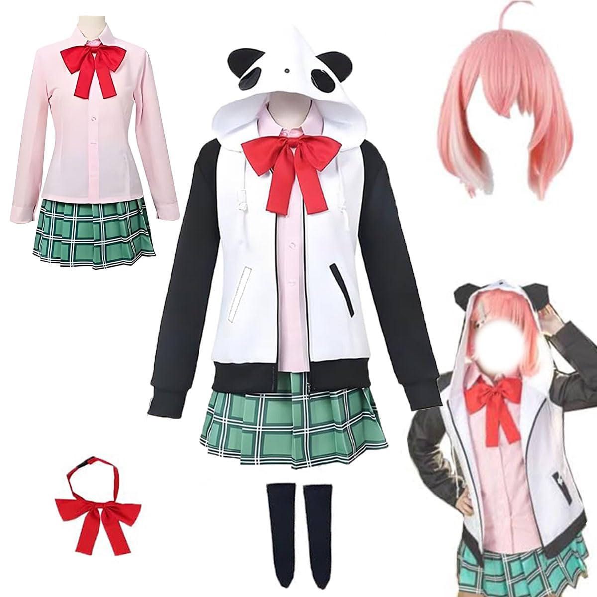 Amazon.co.jp: LUCKYCOS 笹木咲 コスプレ衣装 ささきさく VTuber
