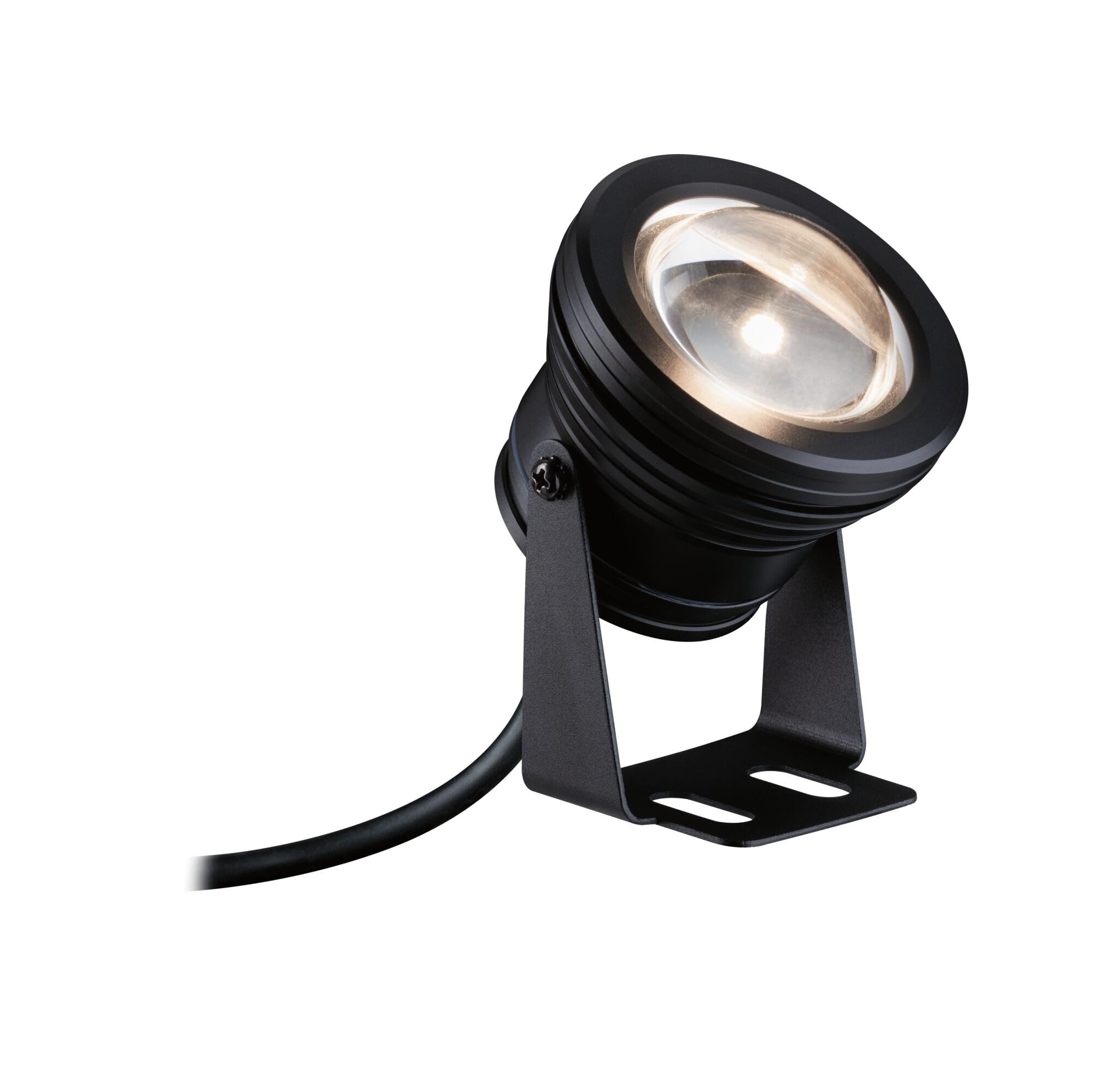 Paulmann 94559 Plug & Shine LED Luminaire d'extérieur Spot Luminaire pour bassin IP68 avec 1x5 W dimmable Blanc chaud Noir Aluminium 3000 K