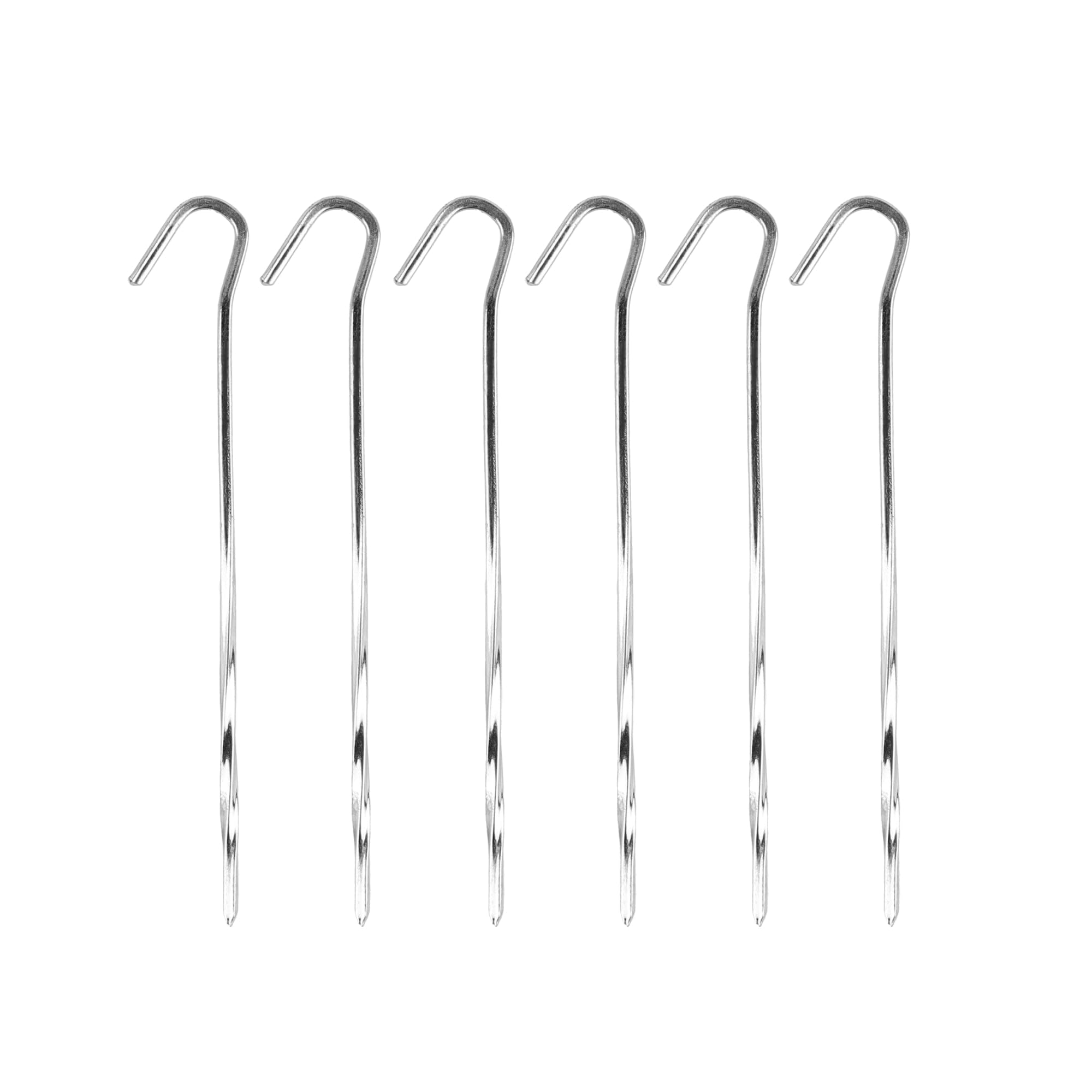 Coghlan's 7-Inch Skewer Pegs 6-Pack – Heavy-Duty Steel Tent Stakes for Securing Tents, Tarps, and Shelters Outdoors – Durable Ground Anchors for Camping, Hiking, and Backpacking Adventures