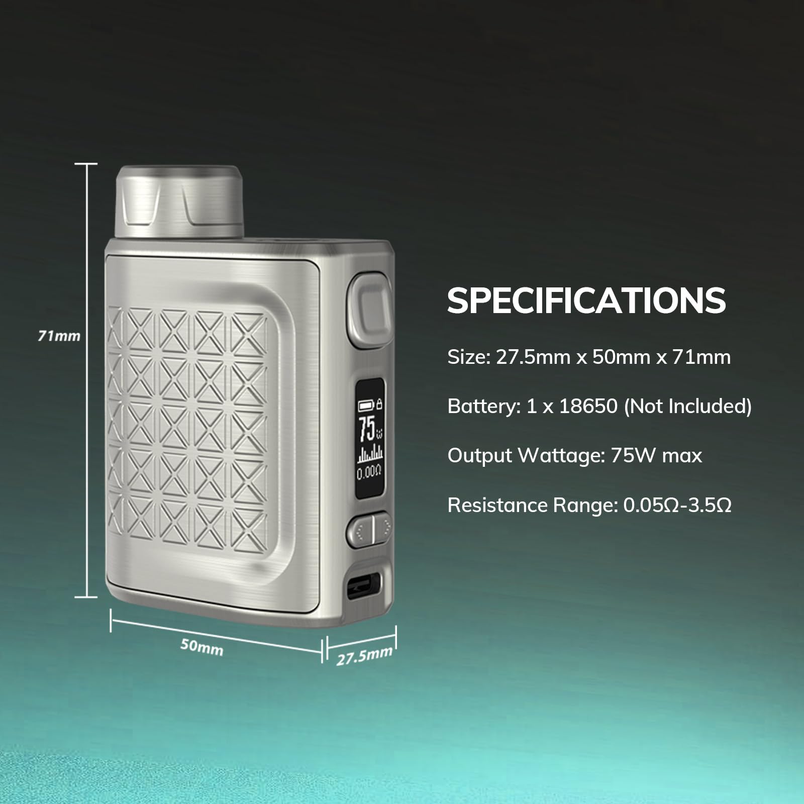 Eleaf, iStick Pico 2 Battery Carrier Max. 75 W Output Power Colour  Gunmetal: Amazon.de: Electronics & Photo