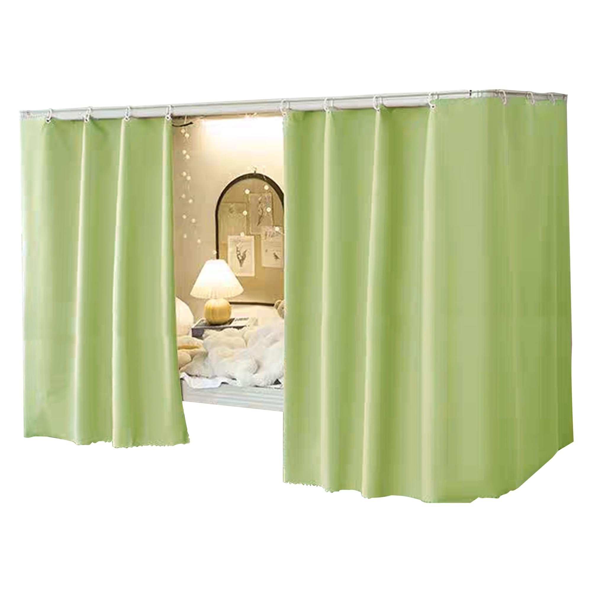 Aisi Bunk Bed Curtains Dorm Room Privacy Canopy Blackout Bunk Bed Drapes for Bottom Bunk Bed — image 1