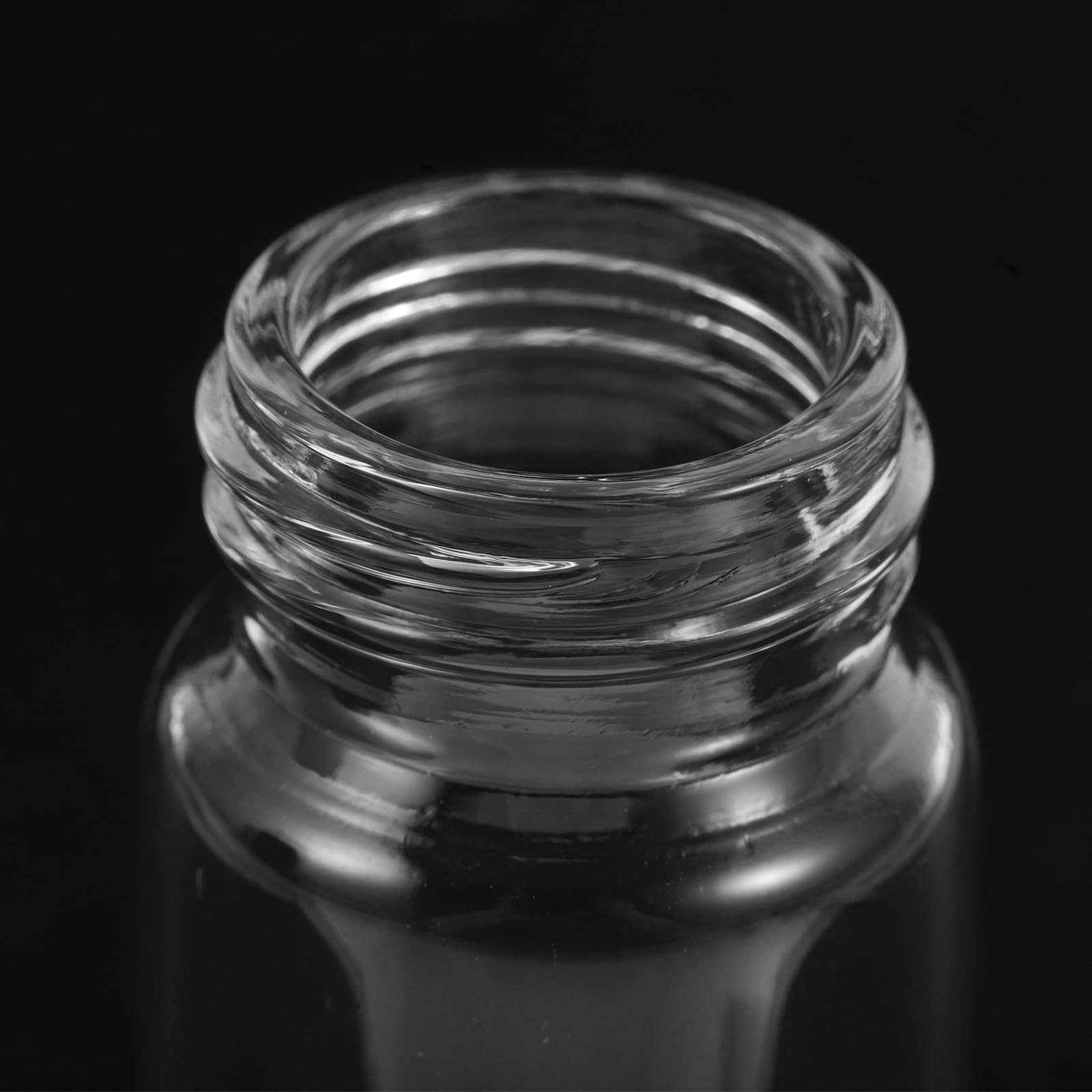VOSAREA 100 Pezzi Mini Bottiglie di Vetro Trasparente 20ml Tappi a Vite | Contenitori in Vetro e Pp, Alta Trasparenza, Facili da Portare, per Viaggio ed Esperimenti