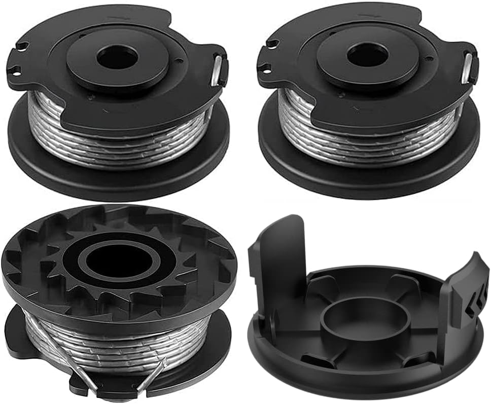 3 Pieces Strimmer Wire Replacement Autofeed Spool Line String Trimmer Replacement Spools