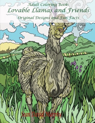 Adult Coloring Book: Lovable Llamas and Friends
