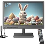 17inch TV,Small Flat Screen TV with ATSC Digital Tuner-HDMI &USB Port in-Dual Power-12 Volt Charger Cable and AC Power Suitable-for Caravan,Kitchen,Bedroom