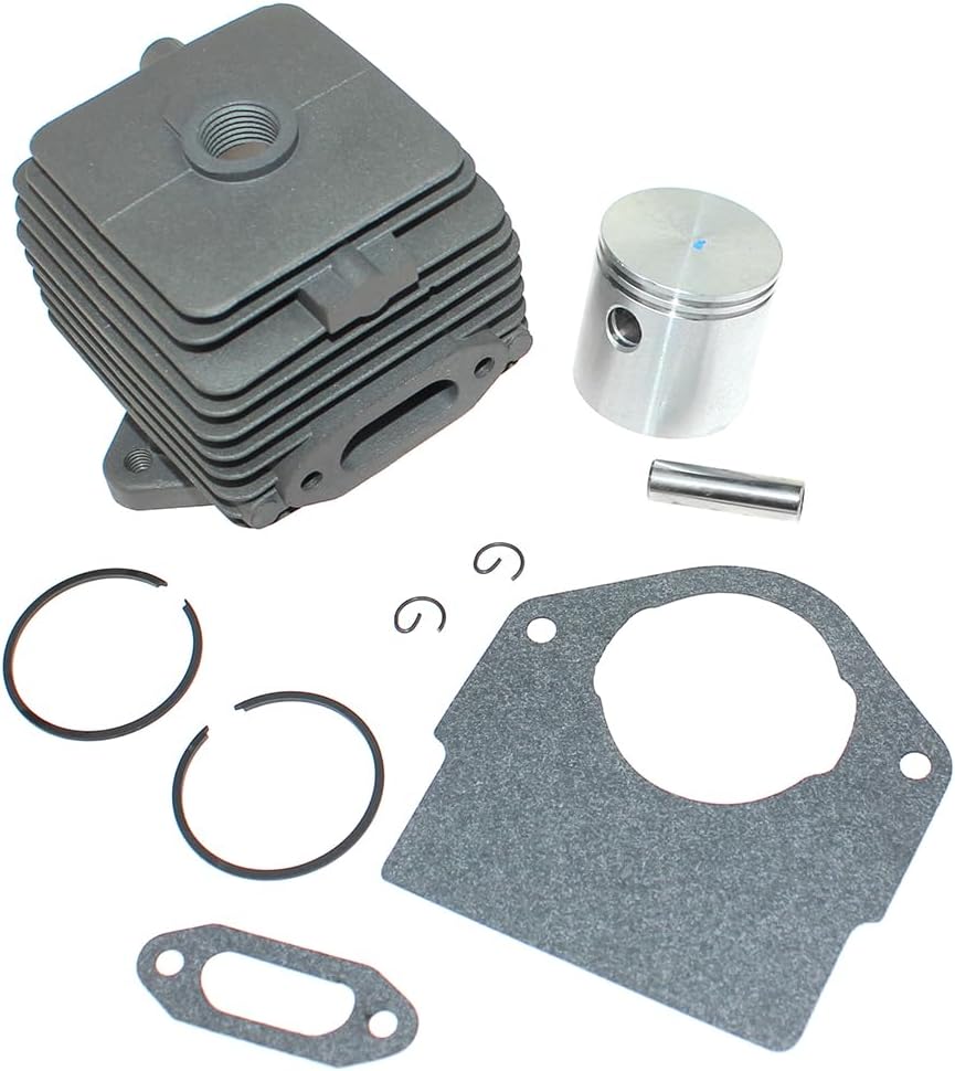 Cylinder Piston Kit for 25CC MTD Ryobi Troy-Bilt Yard-Man Bolens Cub Cadet Yard Machines McCulloch Craftsman 753-1206 753-04814 181622 791-180063 753-04111