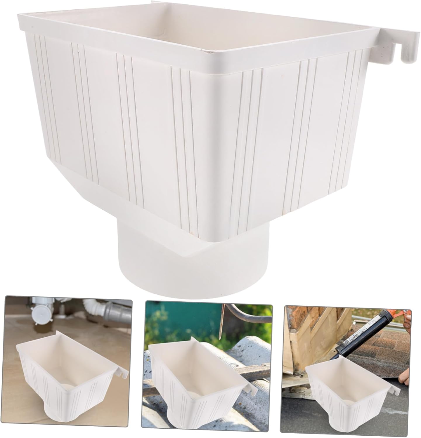 jojofuny Rain Barrel Funnel Gutter Diverter Rain Water Catching System Downspout Filter Easy Installation Accessory