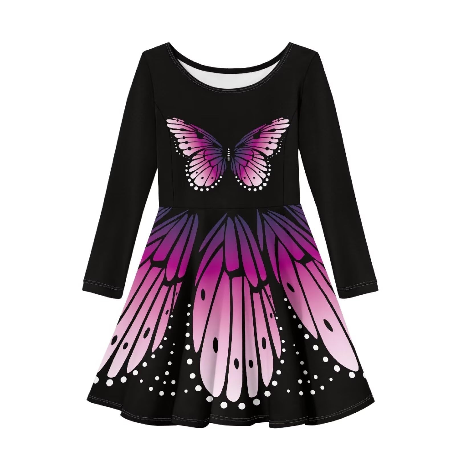Ctsgobvahy Dresses for Kids Fall Dresses for Girls 10-12 Long Sleeve Princess Dresses Toddler Cute Party Dresses for Festival