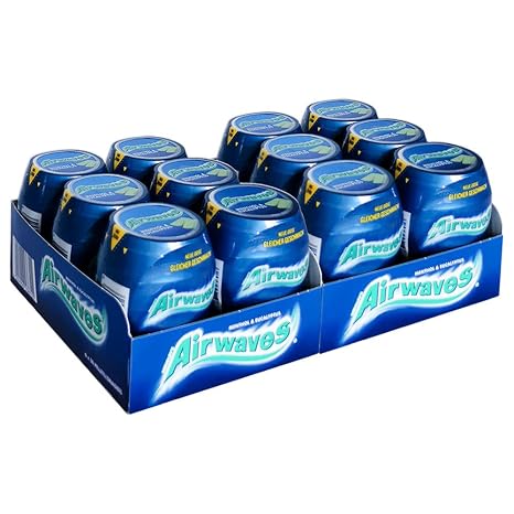 Wrigley's Airwaves Menthol & Eucalyptus 50 Tins Original 12 Tins