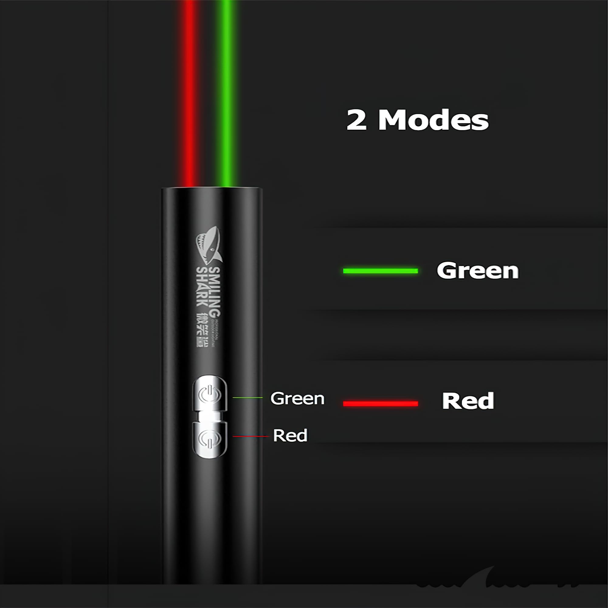 AVEDIA 2 in 1 Laser Light Powerful Presentation Pointer - High Power Green and Red Dual Beam, USB C Rechargeable, 1000M Range, Super Bright Mini Pen for Presentations & Cat Play 1