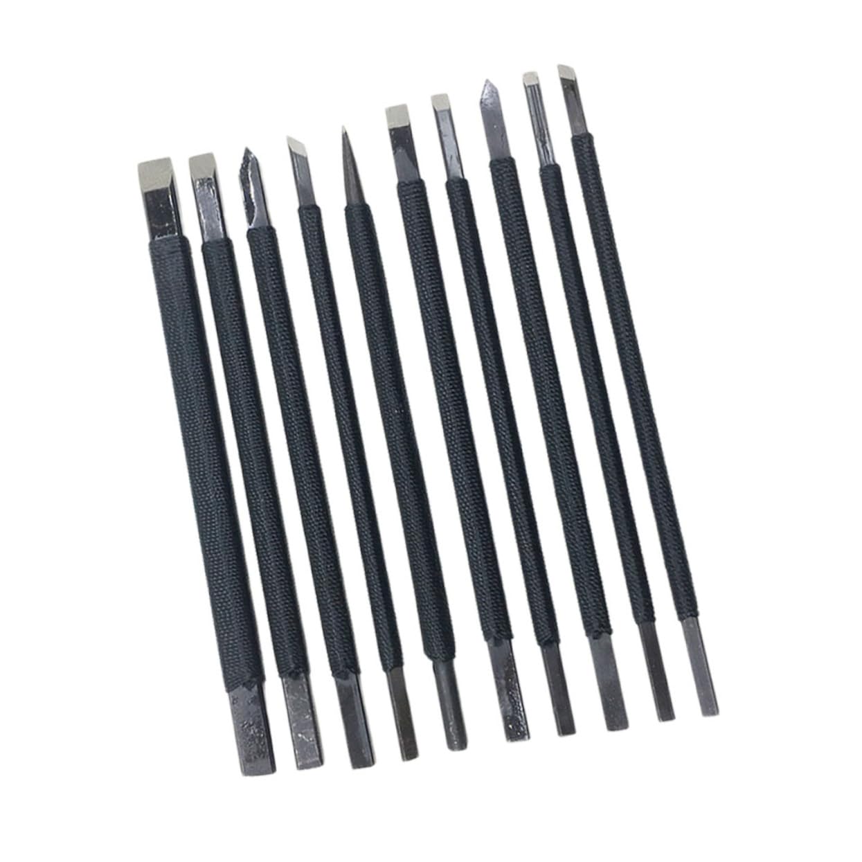 Kit de 10 piezas en acero de tungsteno de alta resistencia para grabado y lettering